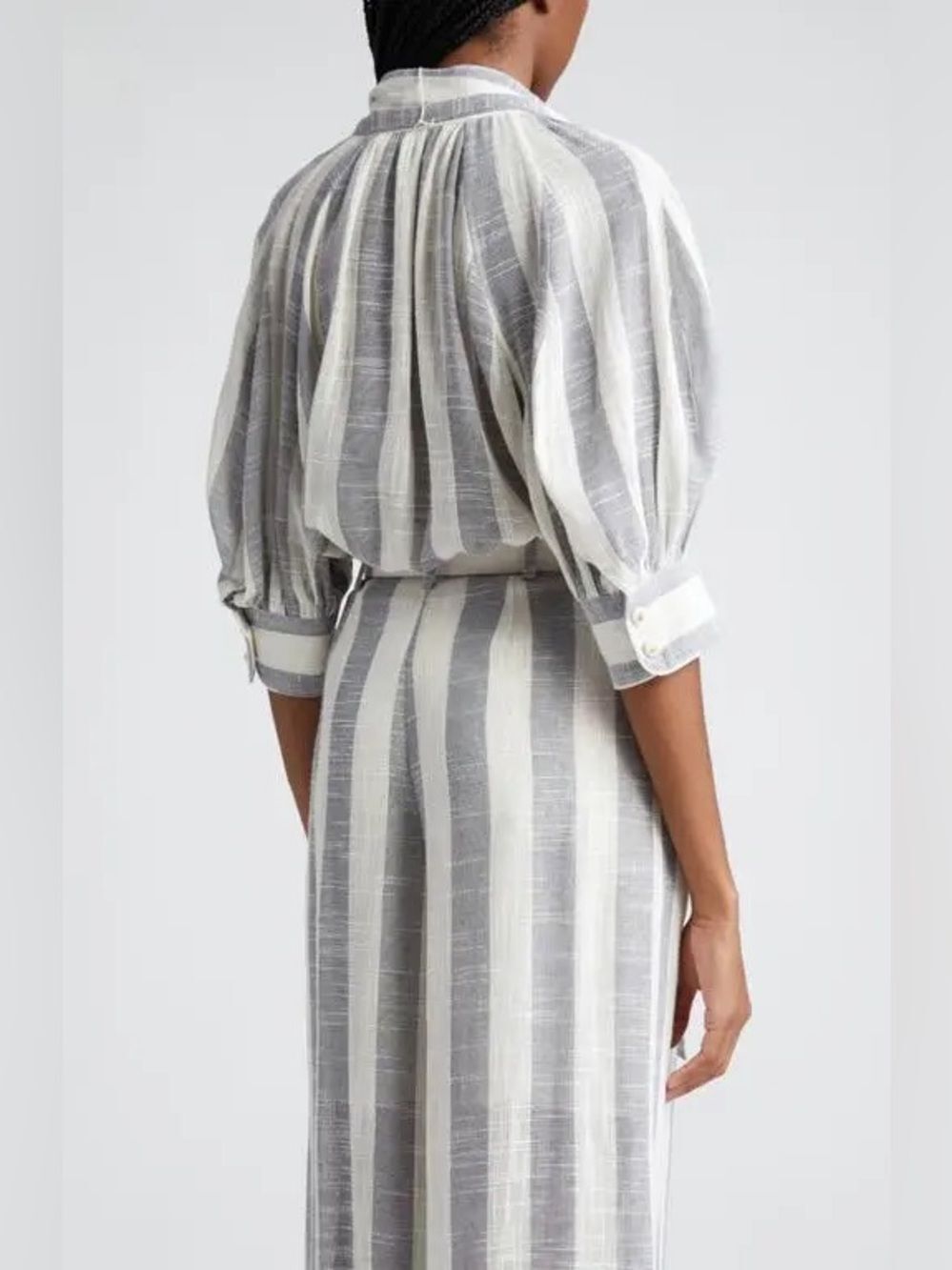 NEW ZIMMERMANN
Matchmaker Swing Stripe Tie Neck Button-Up Shirt - Picture 5 of 17